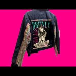 Custom 2000’s Britney Spears Fringe Jacket